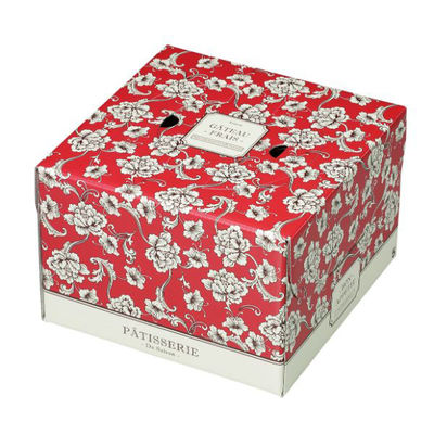 石渡 ケーキトレー デコレーションケーキ箱 ブーケガルニ 130H 5号 126541 1ケース(100個)（直送品）