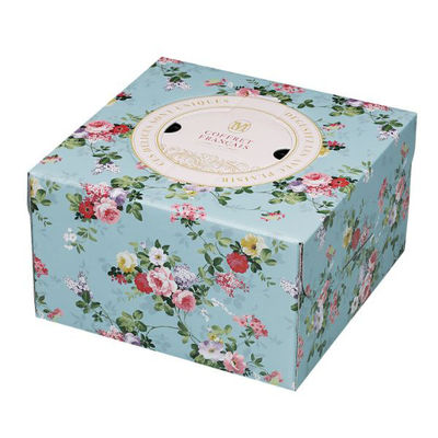 石渡 ケーキ箱 デコレーションケーキ箱 キャトルウール 130H 6号 128690 1ケース(50個)（直送品）