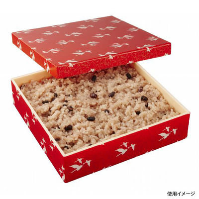 中央化学 折箱 新 WD赤飯折 中 鶴 共付 90 159798 1ケース(90個(5個×18（直送品）