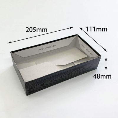 アクタ PHカートンワン折重70×37(48)黒焼杉縁 2000022100 1ケース(200個(25個×8))（直送品）