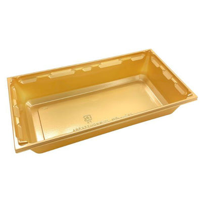 アクタ 弁当容器 ワン折重 PH73×38A 金 底 2000022296 1ケース(400個(50個×8))（直送品）