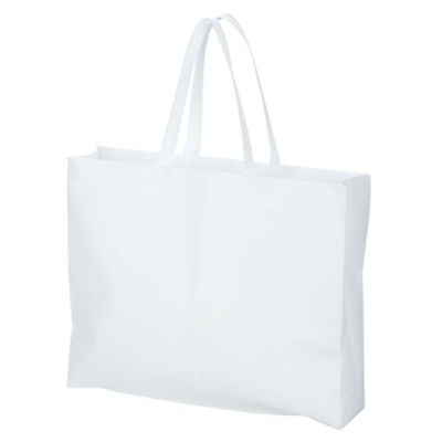 廣川 エコバッグ 不織布バッグ 特大 白 218347 1ケース(150個(1個×150))（直送品）