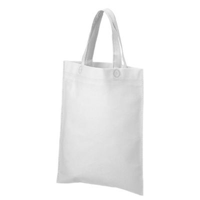 廣川 エコバッグ 不織布A4手提げバッグ 白 239342 1ケース(500個(1個×500))（直送品）