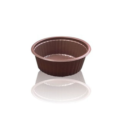 中央化学 軽食容器 BAKEQ 96φ-180cc (茶) 263327 1ケース(2000個(100（直送品）