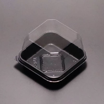 廣川 和菓子容器 MAK-6 本体(黒) 30572501 1ケース(3000個(100個×30))（直送品）