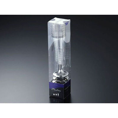 中央化学 グラス プラシルバー シャンパン 6個入 59469 1ケース(40個(1個×40))（直送品）