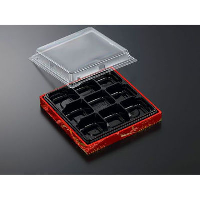 中央化学 折箱 CWA 20-20G 黒-ちぎり (ボ) 968222 1ケース(180個(20個×（直送品）