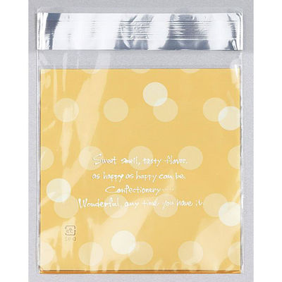 福重 製菓袋 D92-Y ドットイエロー 大 D-92-Y 1ケース(12000個(1000個×12))（直送品）