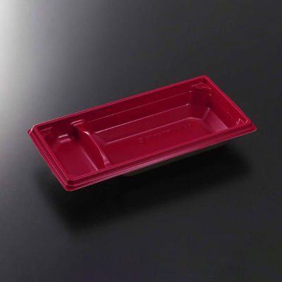 中央化学 CT 中皿 21-12S 赤-BK 165951 1ケース(800個(50個×16))（直送品）