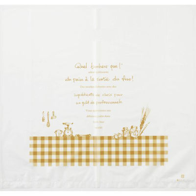 福重 持ち帰り袋 フランセベール小判抜手提袋 大 半透明 KT-3 1ケース(1000個(100個×10))（直送品）