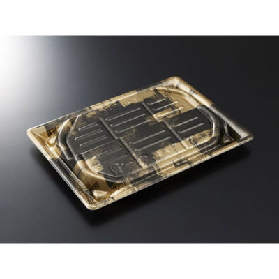 中央化学 刺身容器 漁台24-17 西陣BK 身 00744055 1ケース(400個(50個×8))（直送品）