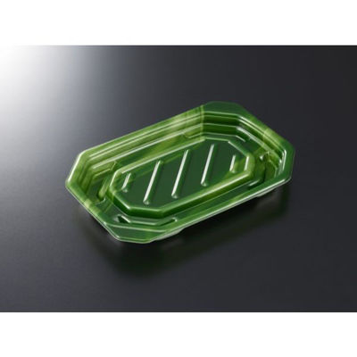 中央化学 軽食容器 TP デリグー 18-13 ベジ-GN 身 20156 1ケース(1200個(50個×24))（直送品）