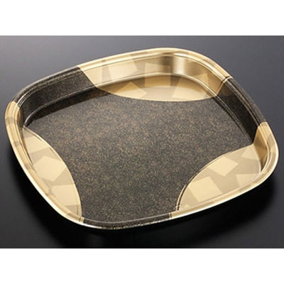 中央化学 寿司桶 DX 角桶 60 金砂目-BK 身 107235 1袋(10個)（直送品）