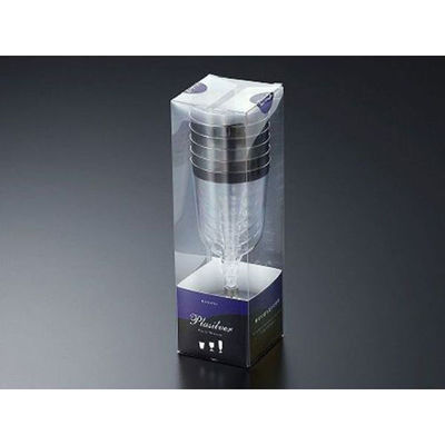 中央化学 グラス プラシルバー ワイン 6個入 59436 1ケース(40個(1個×40))（直送品）