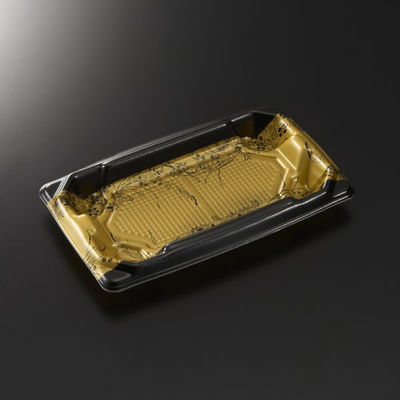 中央化学 刺身容器 四方盛 20-11 永徳BK 身 004044 1袋(50個)（直送品）