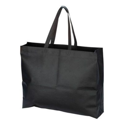 廣川 エコバッグ 不織布バッグ 特大 黒 218248 1ケース(150個(1個×150))（直送品）