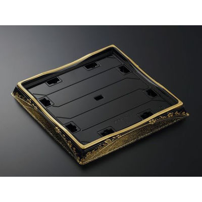 中央化学 寿司容器 HS 天城 30-5 まきえ金-BK 身 376046 1袋(10個)（直送品）