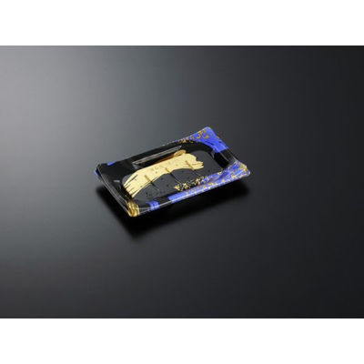 中央化学 寿司容器 HS 波ね皿 18-11光琳BK-BK 身 158212 1袋(50個)（直送品）