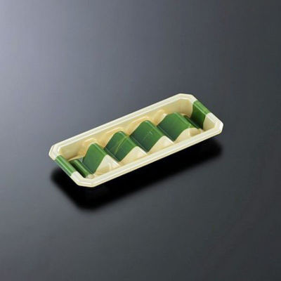 中央化学 寿司容器 HS にぎり 4DAN 笹緒GN-BK 身 129346 1ケース(1200個(50個×24))（直送品）