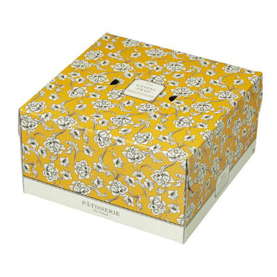 石渡 ケーキ箱 デコレーションケーキ箱 ブーケガルニ140H 7号 126543 1ケース(50個)（直送品）