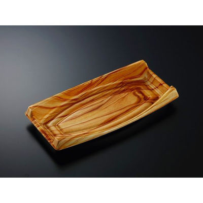 中央化学 刺身容器 CF 船 80 木理BR 身 249557 1袋(25個)（直送品）