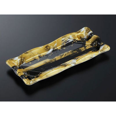 中央化学 寿司容器 かわら 5-1 金城BK 身 281956 1ケース(1000個(50個×20))（直送品）