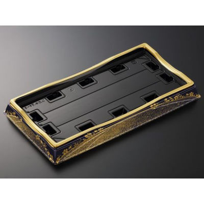 中央化学 寿司容器 HS 天城 24-3 まきえ紺-BK 身 385468 1袋(20個)（直送品）