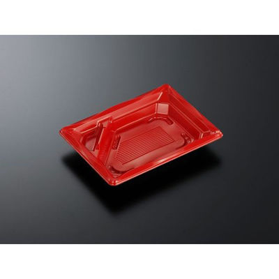 中央化学 弁当容器 CT いろは 18-13TS 赤-BK 身 345686 1ケース(1200個(50個（直送品）