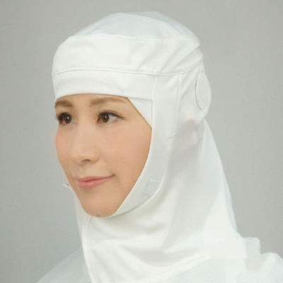 日本フィットフード 衛生用帽子 フィットフード FH-401W ホワイト M 00666669 1袋(5個)（直送品）