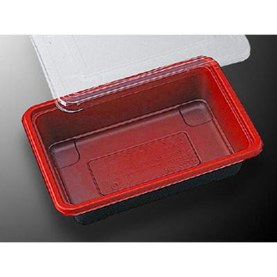 中央化学 どんぶり容器 CT カツ重 赤-BK (ボ) 10892 1袋(50個)（直送品）