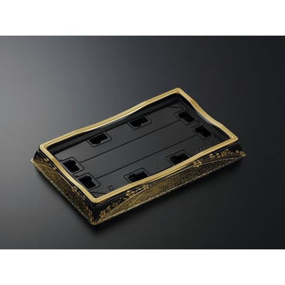 中央化学 寿司容器 HS 天城 18-3 まきえ金-BK 身 376830 1袋(20個)（直送品）