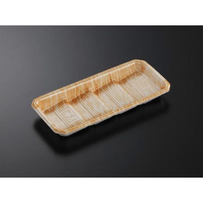 中央化学 発泡トレー DAT22-10 木肌OR 390955 1ケース(1200個(50個×24))（直送品）