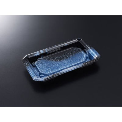中央化学 寿司容器 HS 澄板 18-11 天目B-BK 身 19505 1ケース(1000個(50個（直送品）