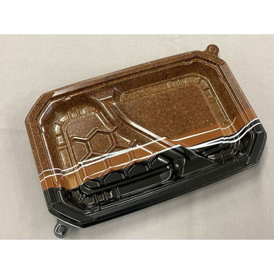 中央化学 弁当容器 CT ロックス 24-16 2S パイルBR身 20966 1ケース(900個(50個×18))（直送品）