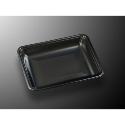 中央化学 発泡トレー CN 20-17E 黒-BK 335364 1ケース(1600個(100個×16))（直送品）