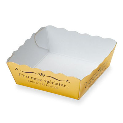 石渡 ケーキトレー スペシャリテトレー ゴールド 77029 1ケース(1000個)（直送品）