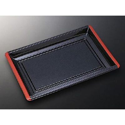 中央化学 刺身容器 HS 角皿 特2黒 49502 1ケース(200個(25個×（直送品）