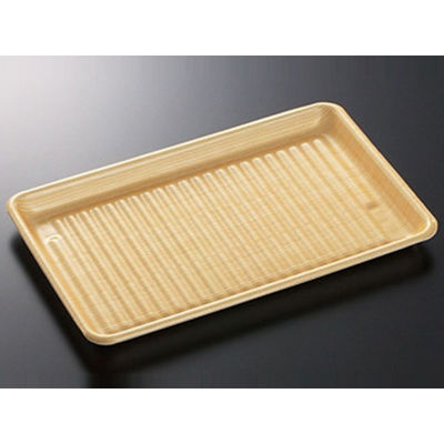 中央化学 発泡トレー CJ25-40F 木目S内 130930 1ケース(200個(50個×4))（直送品）