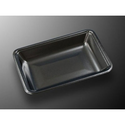中央化学 発泡トレー CN 20-15F 黒-BK (L) 225664 1袋(100個)（直送品）