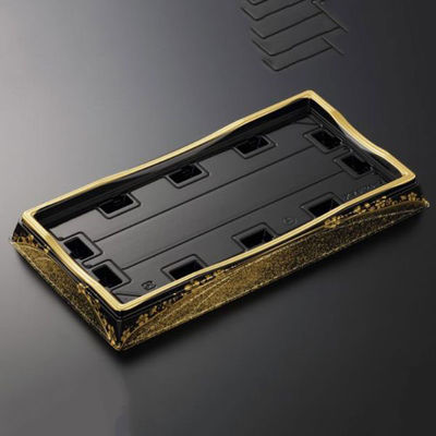 中央化学 寿司容器 HS 天城 24-3 まきえ金-BK 身 385377 1袋(20個)（直送品）