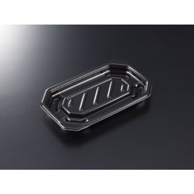 中央化学 軽食容器 TP デリグー 18-11 黒 身 19638 1袋(50個)（直送品）