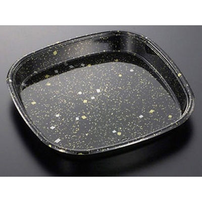 中央化学 寿司桶 HS 角桶 40 黒金箔-BK 身 108183 1袋(10個)（直送品）