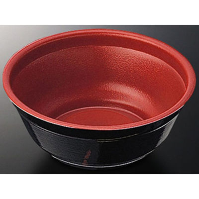 中央化学 どんぶり容器 どんぶり 大 赤-ねごろ 身 111468 1袋(25個)（直送品）