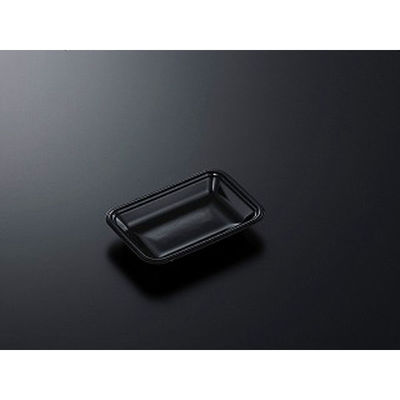 中央化学 発泡トレー CN 15-10E 黒-BK (L) 229757 1袋(100個)（直送品）