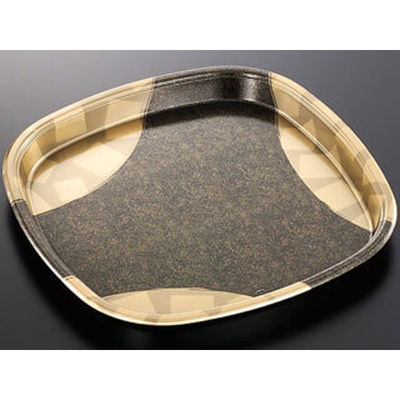 中央化学 寿司桶 DX 角桶 70 金砂目-BK 身 107276 1袋(10個)（直送品）