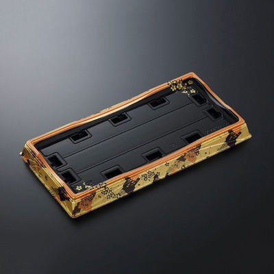 中央化学 寿司容器 HS 天城 27-3 かなえ金-BK 身 283812 1袋(10個)（直送品）