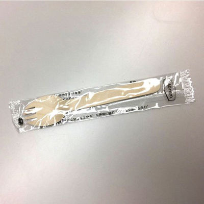 中央化学 使い捨てカトラリー 木製フォーク付スプーン 140 単袋入 透明 168179 1ケース(3000個(100個×30))（直送品）