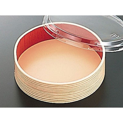 中央化学 折箱 さが野 丸 5寸 柾目赤 (ボ) 242016 1ケース(300個(15個×（直送品）