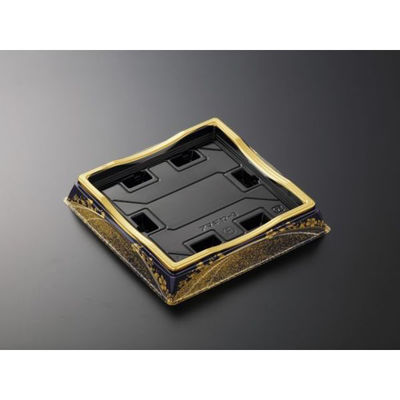 中央化学 寿司容器 HS 天城 12-3 まきえ紺-BK 身 383463 1袋(50個)（直送品）