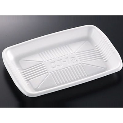 中央化学 発泡トレー CJ-1 白(N) 269142 1ケース(500個(50個×10))（直送品）